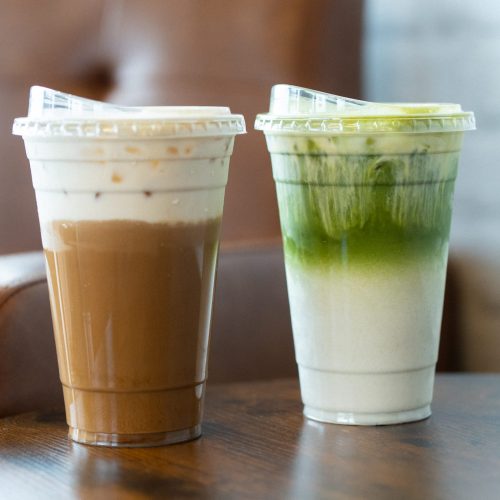 Brown Sugar Shaken Espresso & Brown Sugar Vanilla Oat milk Matcha